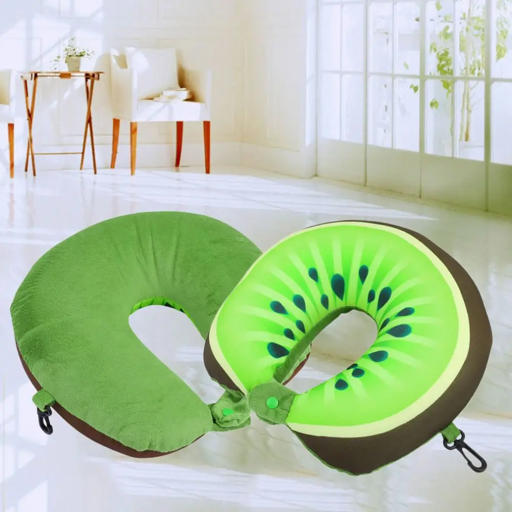 Soft U Shape Cushion Journey From Watermelon Kiwifruit Orange Fruit Cushions Tourism Neck AutoTravel Pillows