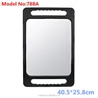 Large Black Barber Hairdressers Tool Salon Care Double Handle Mirror