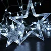 3M/2.5M led twinkle christmas lights fairy icicle flash garland star curtain light party holiday store xmas wedding decoration