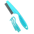 KF 413 Best Pet Flea Comb With 3 Tick Remover Twister Tools - Flea and Tick Control For Dog, Cat, Horse