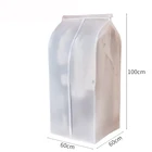 Clear Full Zip Material PEVA Suit Clothing Dust Proof Container garment bag suit cover plastic