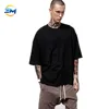2019 Custom wholesale street wear solid color blank short sleeve cotton t shirt for man clothing online sale in china
