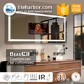 Factory Price IP44 LED Bathroom Smart TV Mirror With Touch Screen LED Mirror Light