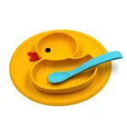 Shenzhen Silicone Baby Feeding Spoon Silicone Squeeze Mixing Spoon