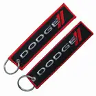 embroidered DODGE keychain key chain keytag