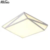 Simple Industrial Nordic Polygonal Faceted Macaron Surface Mount Ceiling LED Round Light