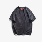 Wholesale Men Hip Hop Acid Wash Oversize T-shirt