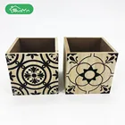 Super design wooden home decoration box for pencil vase