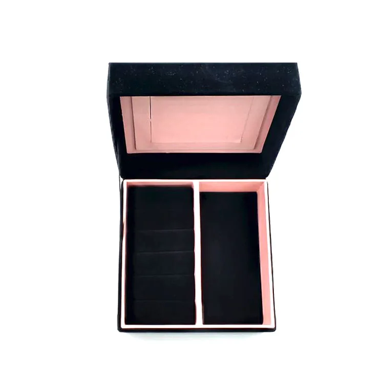 quality professional custom velvet jewelry display gift boxes