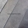 Embossed suede laminated with brushed kniting fabric