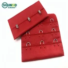 Customize coloful Hook and Eye Tape Bra underwear accessories 3 rows 2 hooks Back Strap extrender