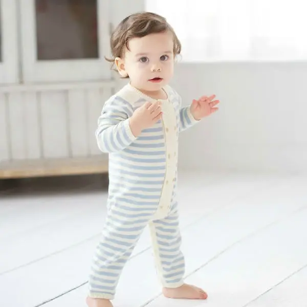 DB185 dave bella autumn cotton infant clothes baby one-piece knit baby romper DB185 dave bella autumn cotton infant clothes baby one-piece knit baby romper