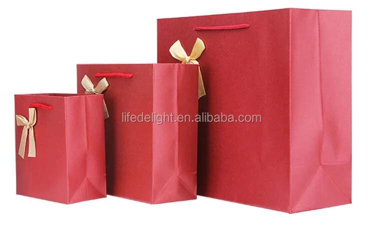 kraft brown paper handle shopping bag gift merchandise shoes