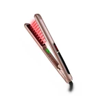 Latest Red Ray Infrared Hair Straightener Alibaba manufacturer wholesale price LCD display natural hair straightener