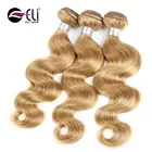 Best Quality 7a grade virgin remy burmese hair 27# blonde body wave human cashmere hair extension