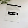 custom printed logo pvc eva pe plastic transparent clear frosted ziplock zipper poly bag for garment