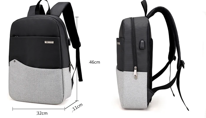 China wholesale teenager school waterproof bagpack soft travel external usb backpack