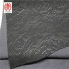Custom Black Lace Bonded Leather Fabric High Elasticity For Boots Bags
