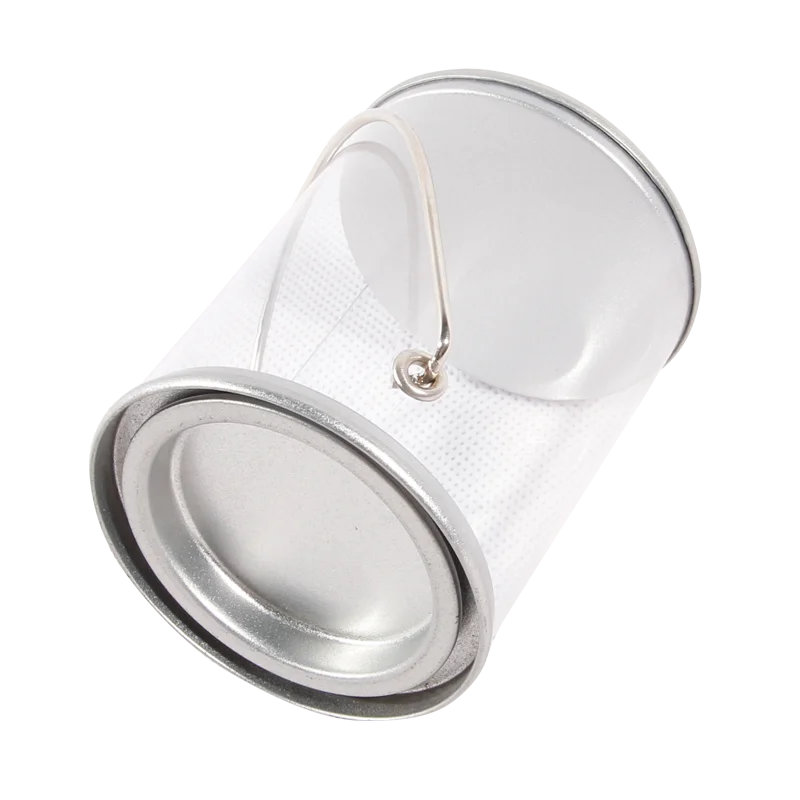 Clear Plastic Paint Can With Tin Top & Bottom And Handle Buy Clear