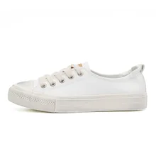 White shoes canvas women wholesale latest canvas shoes for girls