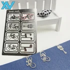 OEM designs Cute metal craft silver color Stainless steel bookmark clips