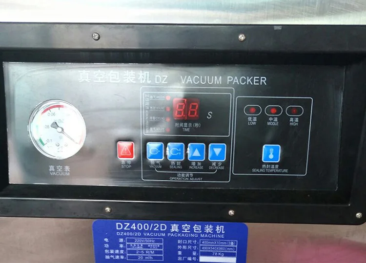  DZ-400-2D vacuum packaging machine single-chamber vacuum packaging machine vacuum sealer food vacuum machine manufacturers