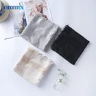 Fashion women solid crinkle polyester scarf shawl hijab
