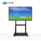 Factory price 86 inch multimedia smart board dual system LED interactive touch whiteboard