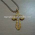 Gold with Silver color of Cross pendant necklace