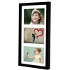 High quality Black Collage Picture Frames With 3 Openings /clip Photo Frame On The Wall