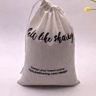 Cheap Single Drawstring White Cotton Gift Pouch For Home Decorations