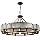 Modern antique hotel decorative lighting brass crystal chandelier