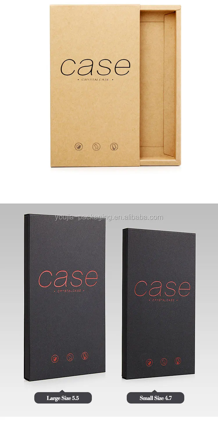 retail mobile cell phone case drawer box packaging for iphone