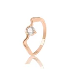 13875- Single stone finger ring, fancy gold ring class designs