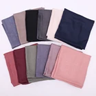 High Quality Lady Plain Color Muslim Women Herringbone Hijab