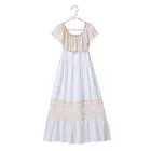 2018 Newest boutique baby girl bohemian long maxi lace dress