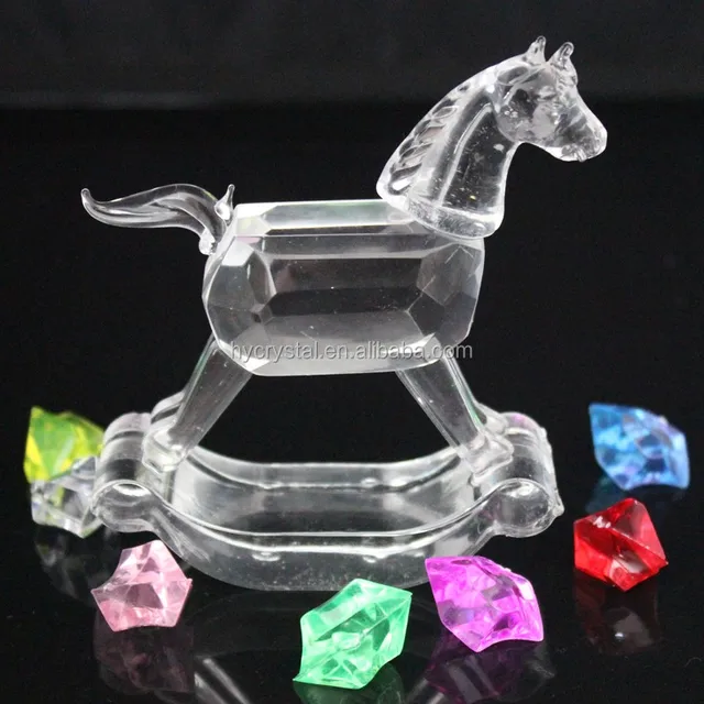 wholesale hot sell crystal gift items horse toys for baby