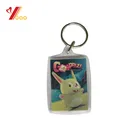 The America country flag metal keychain rectangle shape and round shape key chain