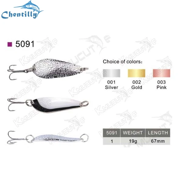 Wholesale bulk glow spoon lures copper material