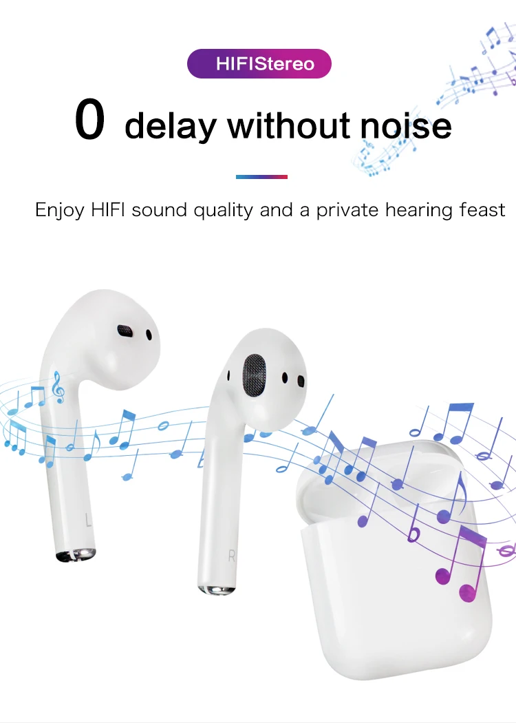 Popular i12 TWS Wireless Earphone Twin Earbud BT 5.0 Portable With Charging Box - ANKUX.COM