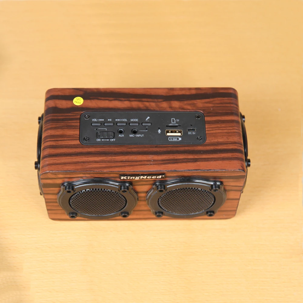 KINGNEED S409 music min wooden bluetooth speaker - ANKUX.COM
