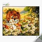 GF1771 wall art crystal diamond mosaic painting by numbers with wooden frame