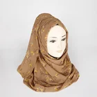 Wholesale hot sale bubble chiffon soft hijab scarf printed