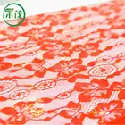 Chinese style red color custom design printed TPU fabric for ladies dress