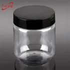 Food Grade Clear PET Jar 10oz Cylindrical Plastic Bottle