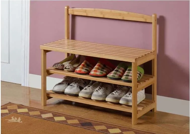 2015 New Design Entrance Can Sit Wooden Shoe Rack Buy Shoe Racks