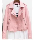 wholesale women pu leather jacket short motorbike
