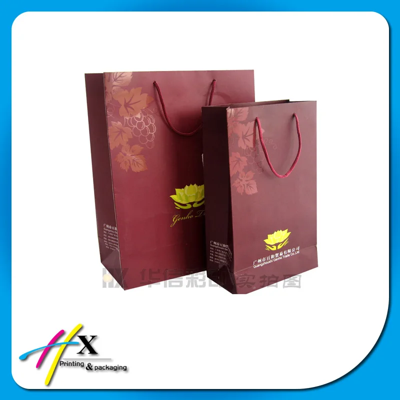recycled paper carry bags with large capacity shopping paper bag