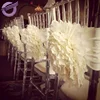FQ00058 Weddings decoration flower chair covers for plastic chiavari chairs