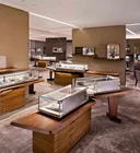 Custom design solid wood store furniture jewelry clothes display kiosk